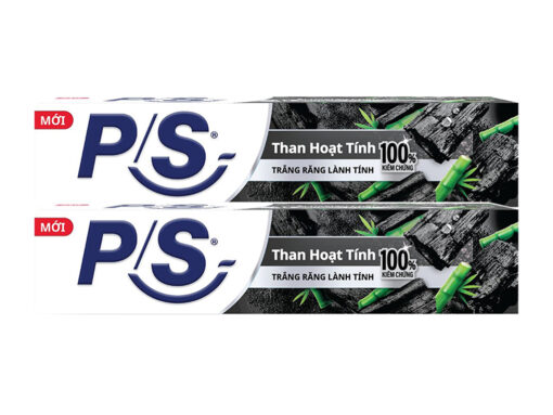 Kem đánh răng P/S 180g bảo vệ 123 than hoạt tính - Hình ảnh 3