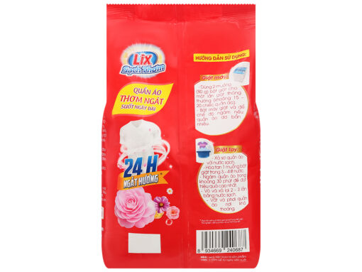 Bột giặt Lix sạch thơm 24h ngát hương túi 5.5kg - Hình ảnh 2