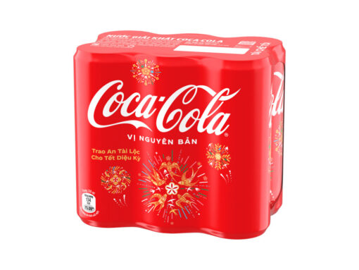 Lốc 6 lon nước ngọt Coca Cola 320ml