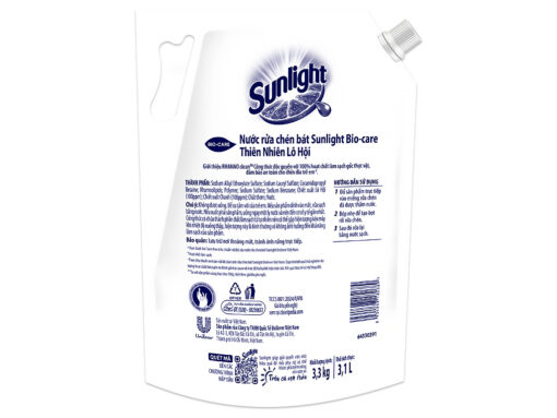 Nước rửa chén Sunlight thiên nhiên lô hội túi 3.1 lít - Hình ảnh 2