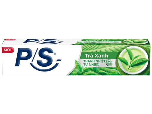 Kem đánh răng P/S bảo vệ 123 trà xanh thanh nhiệt 180g