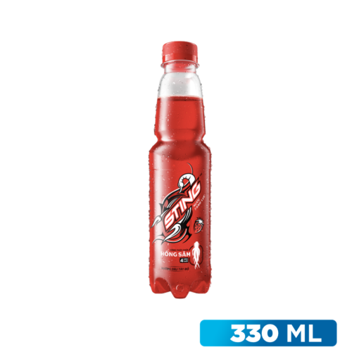 Lốc 6 chai nước tăng lực Sting hương dâu tây đỏ 330ml - Hình ảnh 4