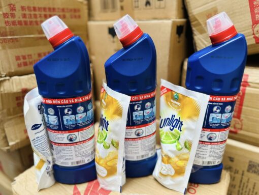 Vim tẩy bồn cầu nhà tắm 880ml+ Quà Tặng túi nước rửa chén sunlight 200g - Hình ảnh 2