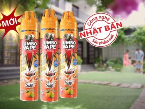 Xịt muỗi côn trùng jumbo vape camchanh 600ml - Hình ảnh 2