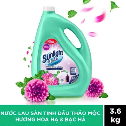 NLS sunlight bạc hà chai 3.6kg+ tặng túi nrc (sl: có hạn)