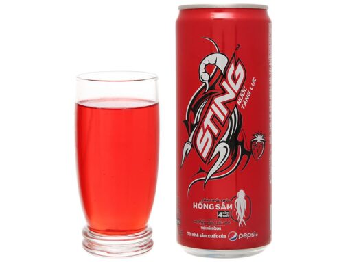 Thùng 24 lon nước tăng lực Sting hương dâu 320ml - Hình ảnh 6