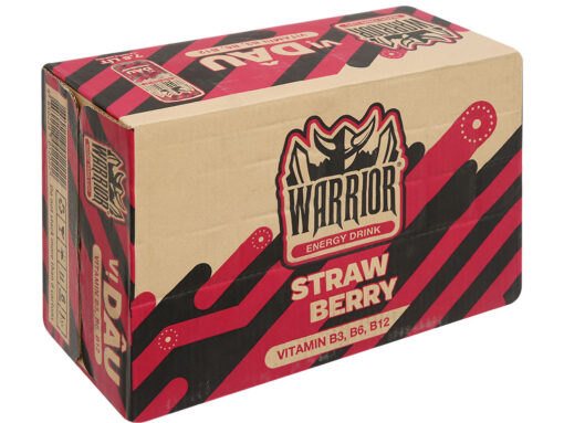 Thùng 24 lon nước tăng lực Warrior hương dâu 325ml - Hình ảnh 6