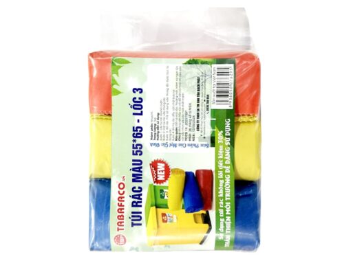 3 cuộn túi đựng rác màu TBP 55x65cm (1kg) - Hình ảnh 2