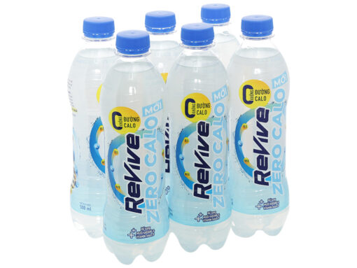 Lốc 6 chai nước bù khoáng Revive không calo 500ml
