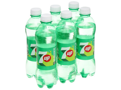 Lốc 6 chai nước ngọt 7 Up vị chanh 390ml