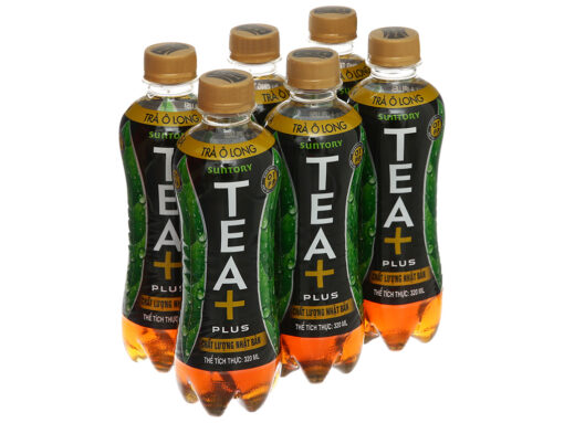 Lốc 6 chai trà ô long Tea Plus 320ml
