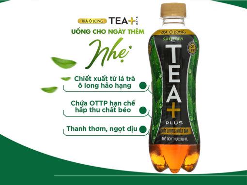 Lốc 6 chai trà ô long Tea Plus 320ml - Hình ảnh 6