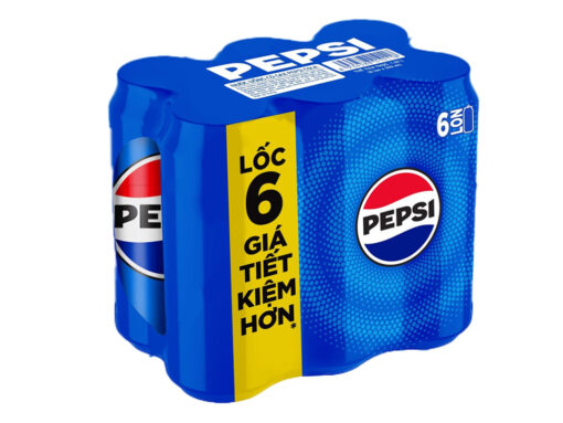 Lốc 6 lon nước ngọt Pepsi Cola 320ml