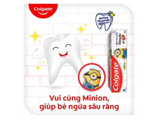 Kem đánh răng cho bé trên 2 tuổi Colgate Minions hương trái cây 80g