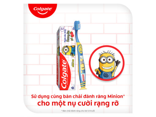 Kem đánh răng cho bé trên 2 tuổi Colgate Minions hương trái cây 80g - Hình ảnh 6