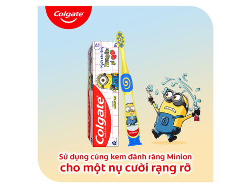 Kem đánh răng cho bé trên 2 tuổi Colgate Minions hương trái cây 80g - Hình ảnh 8