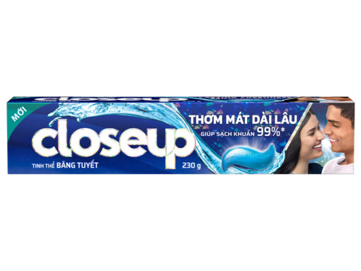 Kem đánh răng Closeup 230g tinh thể băng tuyết +2 bàn chải đánh răng Closeup Precision Clean siêu mềm - Hình ảnh 2