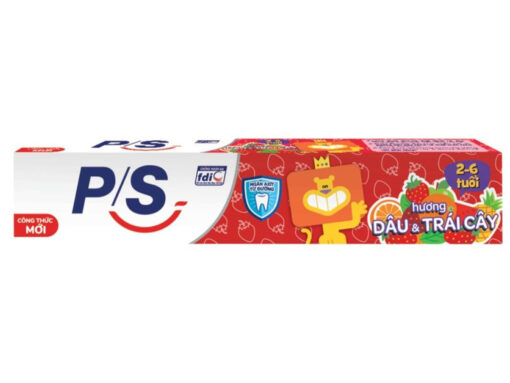 Kem đánh răng trẻ em từ 2 - 6 tuổi P/S hương dâu tây 90g