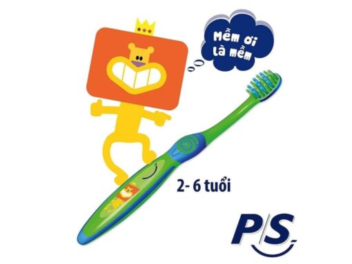 Bàn chải cho bé 2 - 6 tuổi P/S lông chải siêu mềm