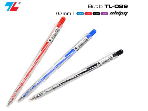 Bút bi Thiên Long TL-089 xanh 3 cây - Hình ảnh 5