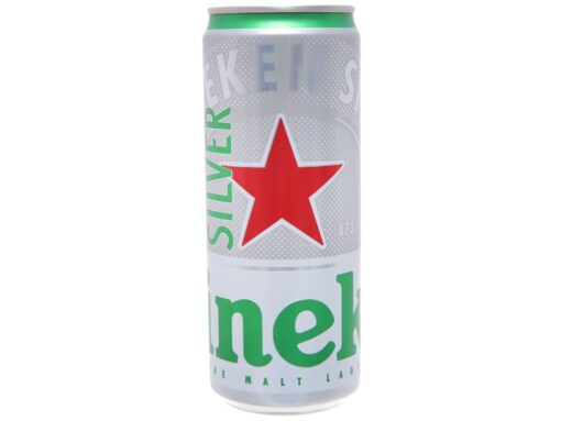 Thùng 24 lon bia Heineken Bạc 330ml - Hình ảnh 2