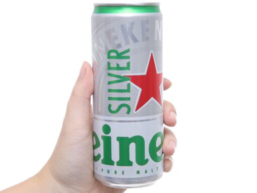 Thùng 24 lon bia Heineken Bạc 330ml - Hình ảnh 4