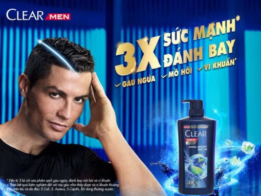 Dầu gội Clear Men bạc hà mát lạnh 612ml - Hình ảnh 2