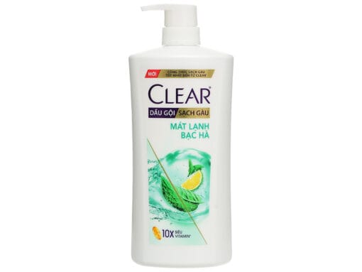 Dầu gội sạch gàu Clear mát lạnh bạc hà 630g - Hình ảnh 2