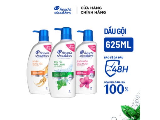 Dầu gội sạch gàu Head & Shoulders Cool Menthol bạc hà 625ml - Hình ảnh 2