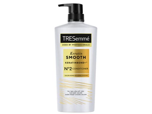 Dầu xả TRESemmé Keratin Smooth tinh dầu Argan dưỡng tóc suôn mượt vào nếp chuẩn salon 642ml