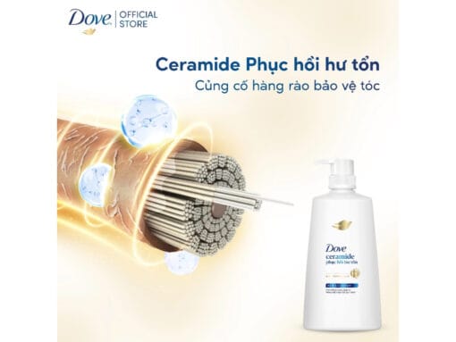 Dầu xả Dove Ceramide phục hồi hư tổn 622ml - Hình ảnh 3