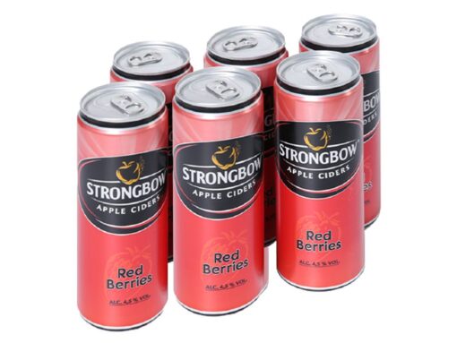 Lốc 6 lon Strongbow dâu 320ml - Hình ảnh 2