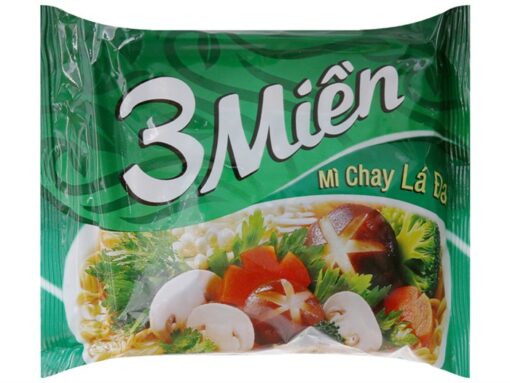 Thùng 30 gói mì chay lá đa 3 Miền 65g - Hình ảnh 3