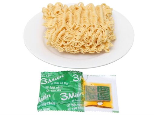Thùng 30 gói mì chay lá đa 3 Miền 65g - Hình ảnh 4