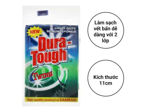 Miếng rửa chén 2 lớp Samran dura-tough