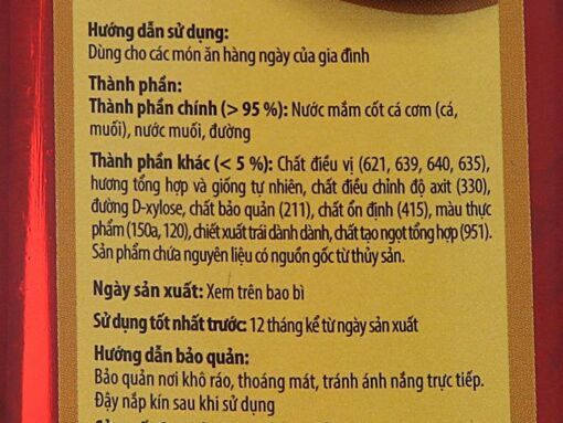 Nước mắm Nam Ngư nhãn vàng 14 độ đạm chai 650ml - Hình ảnh 7