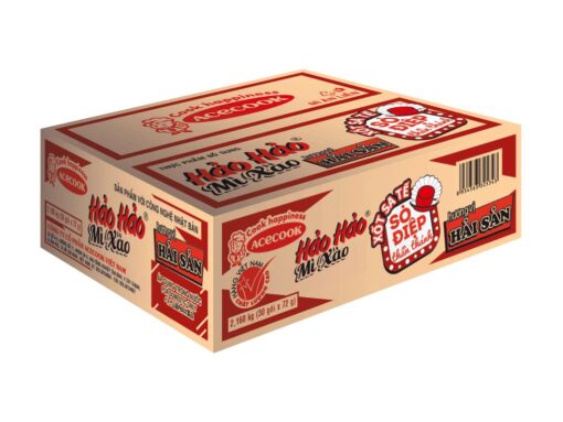 Thùng 30 gói mì xào Hảo Hảo hải sản đậm vị Việt 72g