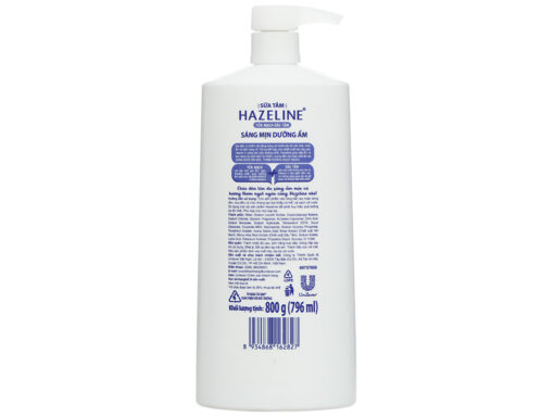 Sữa tắm dưỡng ẩm sáng da Hazeline yến mạch dâu tằm 796ml - Hình ảnh 3