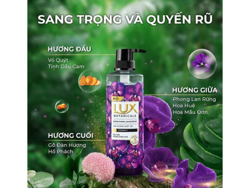Sữa tắm hương nước hoa Lux Botanicals phong lan quyến rũ 562ml - Hình ảnh 2