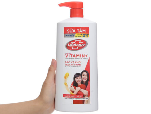 Sữa tắm Lifebuoy công thức Vitamin + bảo vệ khỏi 99.9% vi khuẩn gây bệnh 784ml