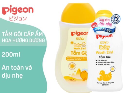 Tắm gội toàn thân cho bé Pigeon hoa hướng dương 200ml - Hình ảnh 5