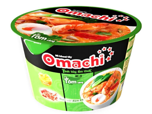 Thùng 18 tô mì khoai tây Omachi lẩu tôm càng 92g - Hình ảnh 2