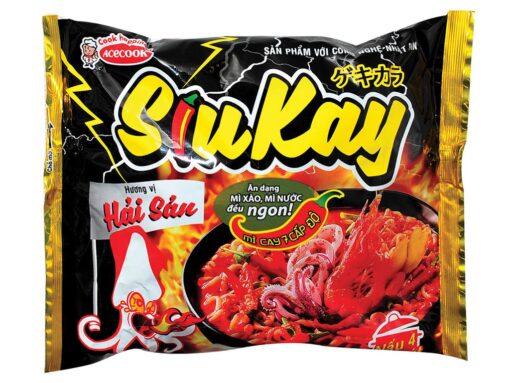Thùng 24 gói mì hải sản SiuKay 128g - Hình ảnh 4