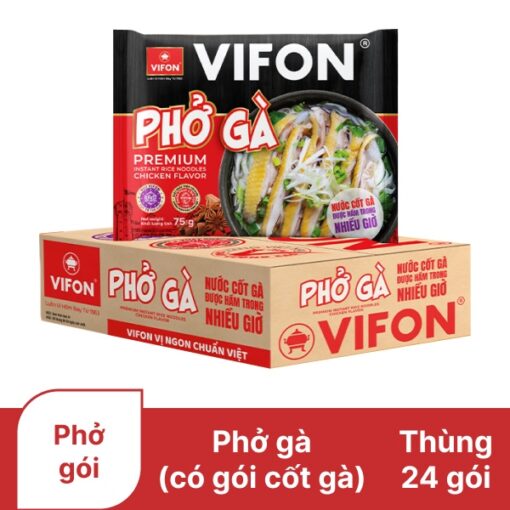 Thùng 24 gói phở gà Vifon 75g (có gói nước cốt gà)