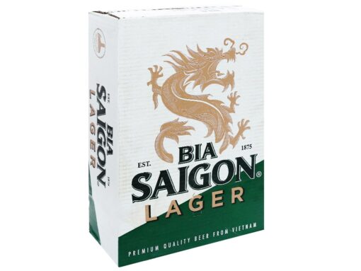 Thùng 24 lon bia Sài Gòn Lager 330ml - Hình ảnh 2