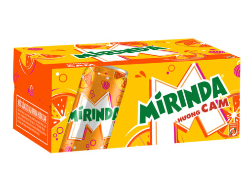 Thùng 24 lon nước ngọt Mirinda hương cam 320ml