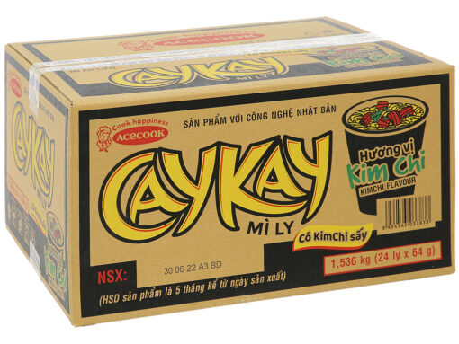 Thùng 24 ly mì Caykay kim chi 64g - Hình ảnh 5