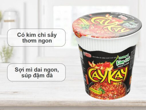 Thùng 24 ly mì Caykay kim chi 64g - Hình ảnh 6