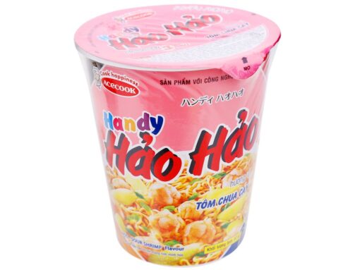 Thùng 24 ly mì Handy Hảo Hảo tôm chua cay 67g - Hình ảnh 2