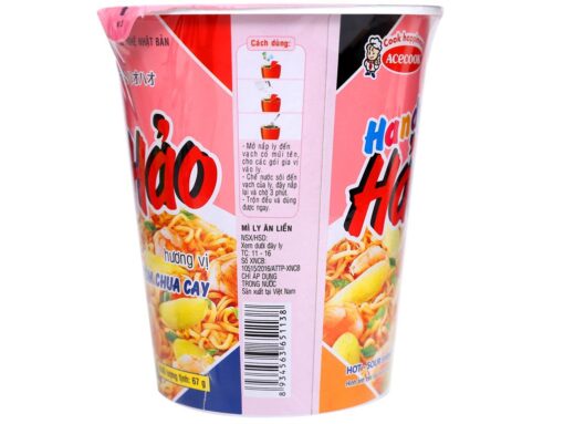 Thùng 24 ly mì Handy Hảo Hảo tôm chua cay 67g - Hình ảnh 5